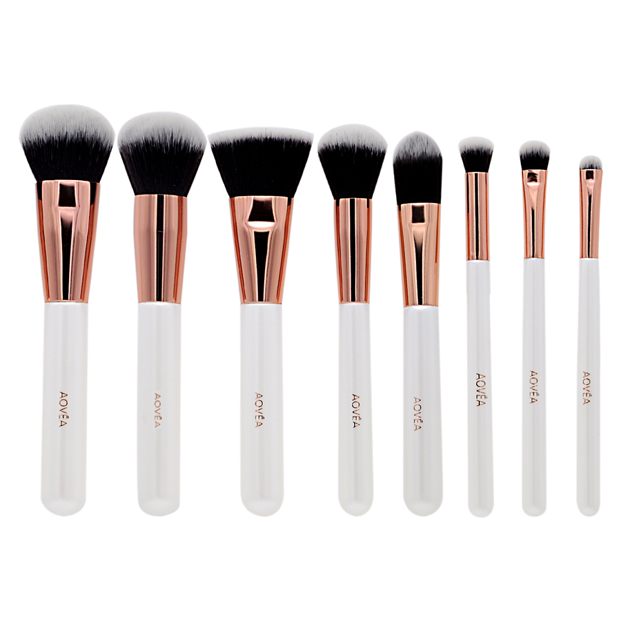 ST 7025 Exclusive Rose Gold 8 piece Brush Collection