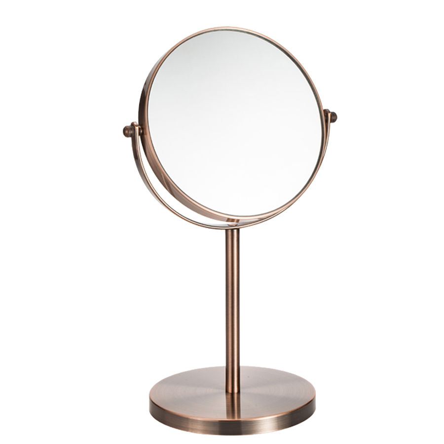 SUK#6011 Dual-Sided 1X/3X Swivel Mirror in Rubbed Bronze