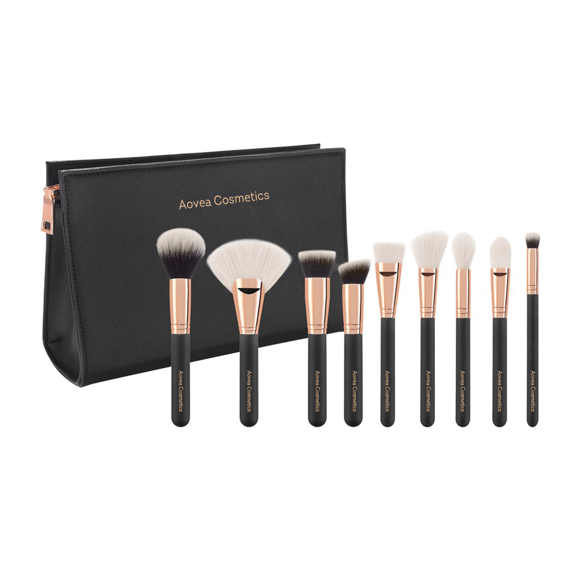 ST7178 Rose Gold Makeup Brush With Pouch
